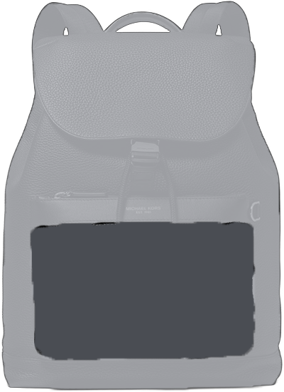 face pocket of the bag